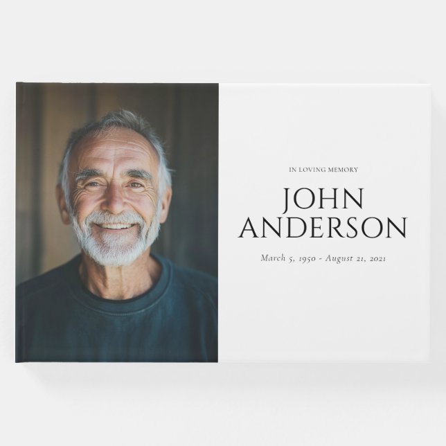 Modern Firande i livets minnesbegravning Gästböcker (Framsida)