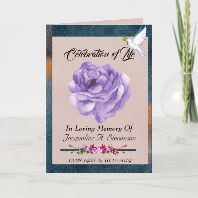 Modern Firande i livets serviceorder Program (Framsida)