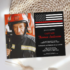 Modern Firefighter Pension Party Anpassningsbar Ph Inbjudan Vykort