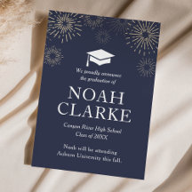 Modern Fireworks Studenten-meddelande