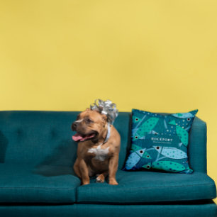 Modern Fish Mönster Customized Dekorativ kudde