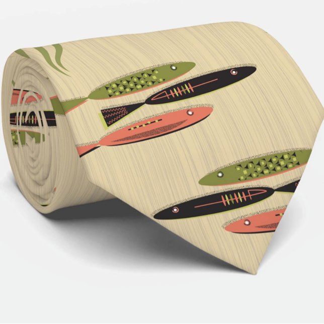 Modern fisk i medelårhundradet slips (Skapare uppladdad)