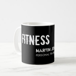 Modern Fitness Personal Trainer Namn bricka Kaffemugg