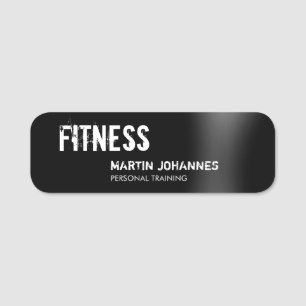 Modern Fitness Personal Trainer Namn bricka Namnbricka