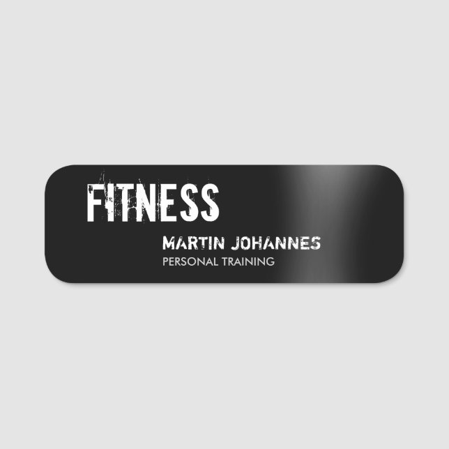 Modern Fitness Personal Trainer Namn bricka Namnbricka (Framsida)