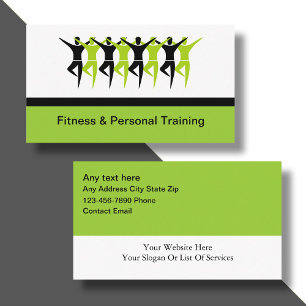 Modern Fitness & Personlig Tränare Ny Visitkort