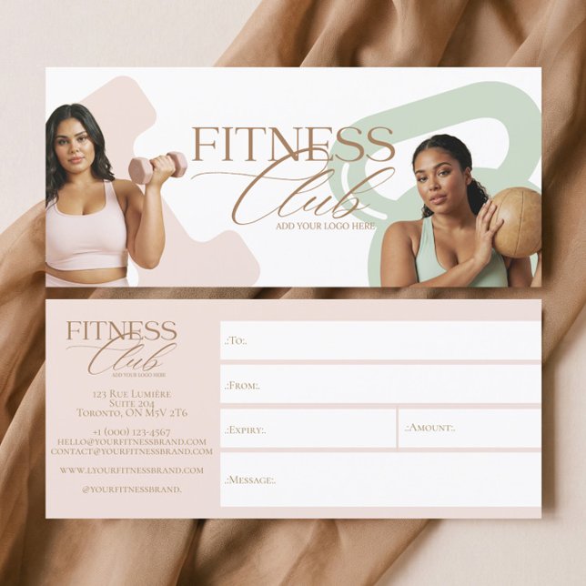 Modern Fitness Personlig Tränare Presentkort (Modern Fitness Personal Trainer Gift Certificate)