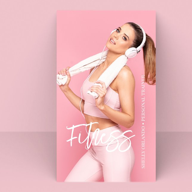 Modern Fitness | Personligt utbildare QR-kodfoto Visitkort (Skapare uppladdad)