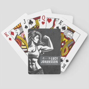 Modern Fitness Trainer Bodybuilding Gym Instructor Casinokort