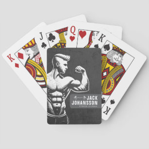 Modern Fitness Trainer Bodybuilding Gym Instructor Casinokort