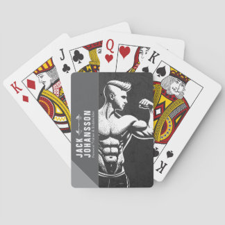 Modern Fitness Trainer Bodybuilding Gym Instructor Casinokort