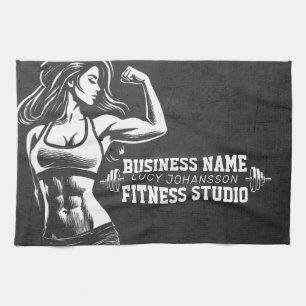 Modern Fitness Trainer Bodybuilding Gym Instructor Kökshandduk