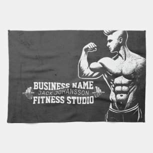 Modern Fitness Trainer Bodybuilding Gym Instructor Kökshandduk