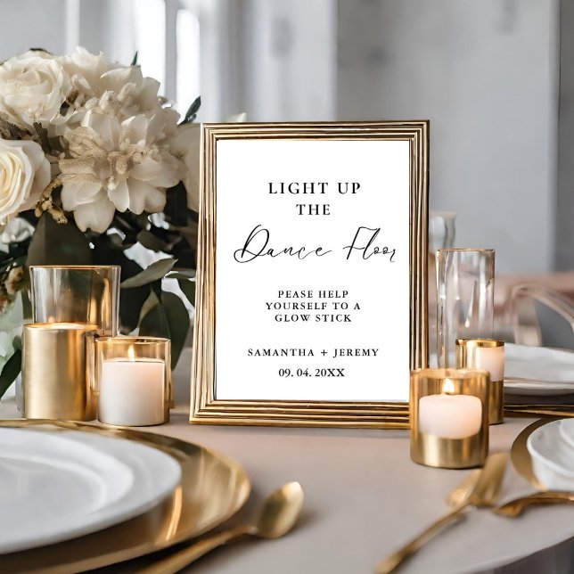 Modern flaggstecken för lägsta skript i Bröllop Poster (Skapare uppladdad)