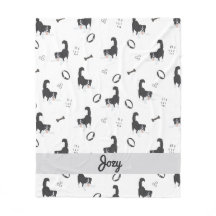 Modern Flat Design Border Collie & Benmönster
