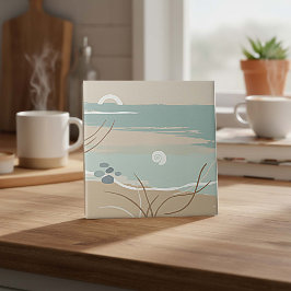 Modern Flat Design Seascape ID1205 Kakelplatta