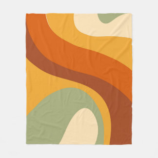 Modern Fleece Blanket i anpassadet Mid Century
