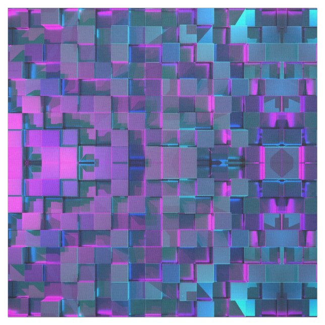 Modern, flerdimensionellt geometriskt mönster tyg (Provkarta)
