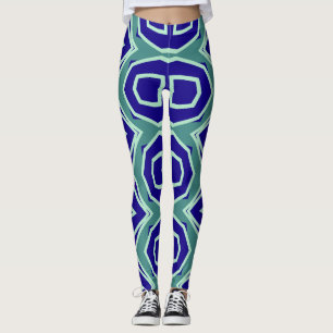 Modern flerfärgad klassisk "Ratti_Creative_Arts" L Leggings