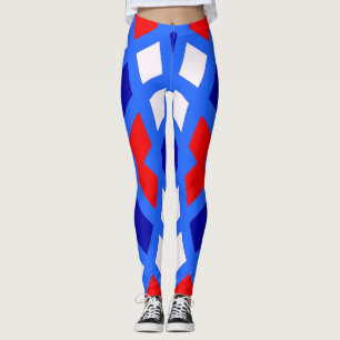 Modern flerfärgad klassisk "Ratti_Creative_Arts" L Leggings