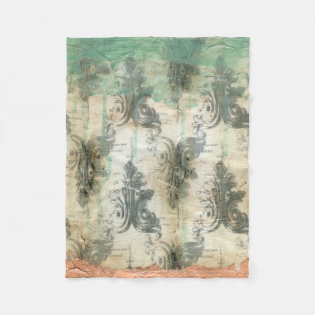 Modern Fleur De Lis Design Fleecefilt (Framsidan)