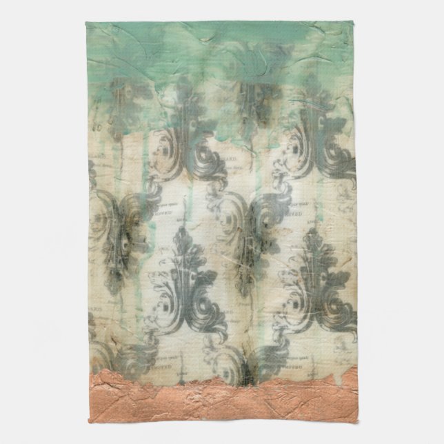 Modern Fleur De Lis Design Kökshandduk (Vertikal)