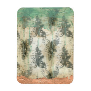 Modern Fleur de Lis Design Magnet