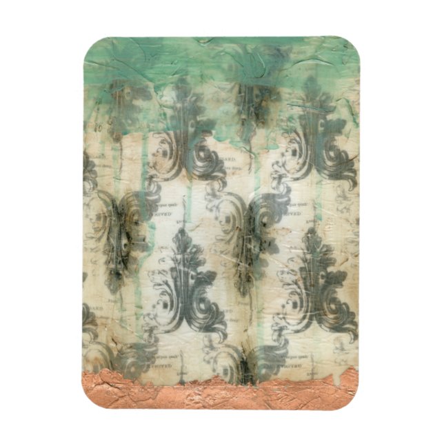 Modern Fleur De Lis Design Magnet (Vertikal)