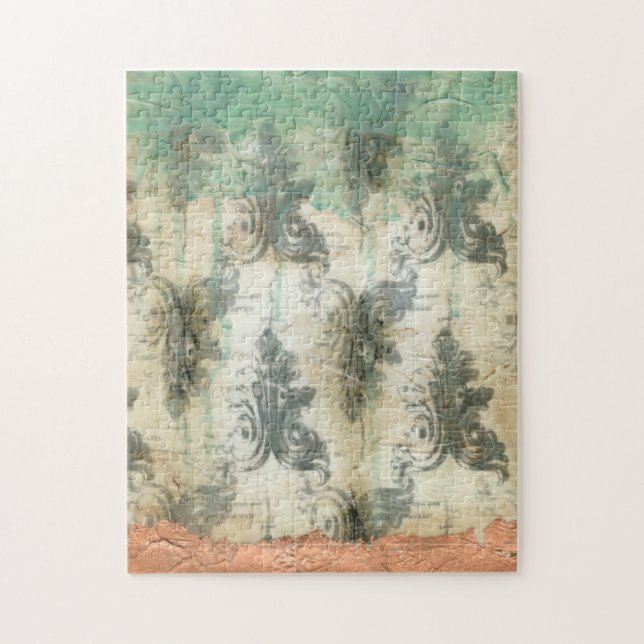 Modern Fleur De Lis Design Pussel (Vertikal)