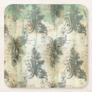 Modern Fleur De Lis Design Underlägg Papper Kvadrat