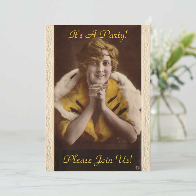 Modern flicka 1922 inbjudningar (Stående Fram)