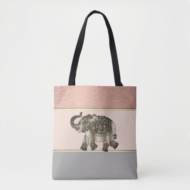 Modern flickig randig,Elefant Tygkasse (Framsida)