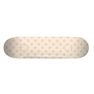 Modern flickig rosa päron stjärnmönster mini skateboard bräda 18,5 cm