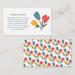 Modern Floral Books for Baby Tilläggskort