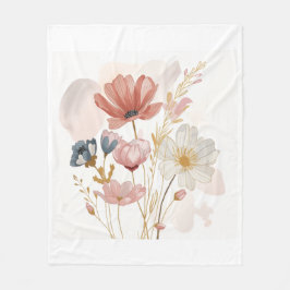 Modern Floral Design  Fleecefilt