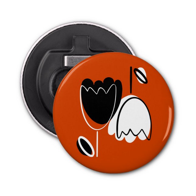 Modern Floral  Flasköppnare (Framsidan)