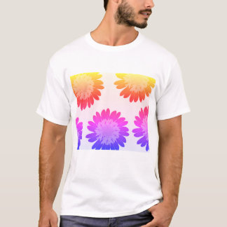 Modern Floral Geometry – Elegant Botanical Pattern T Shirt