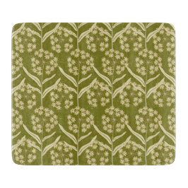 Modern Floral Pattern: White Umbel Flowers