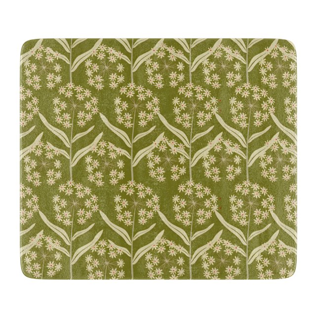 Modern Floral Pattern: White Umbel Flowers (Framsidan)