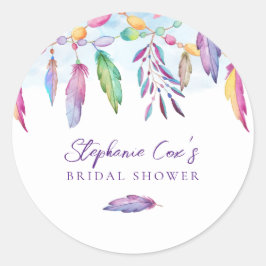 Modern Floral Runt Klistermärke