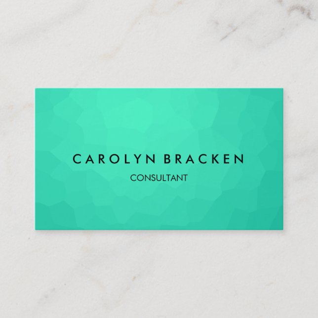 Modern flott blåttelegant visitkort (Framsida)