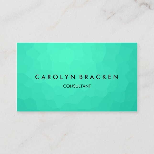 Modern flott blåttelegant visitkort (Framsida)