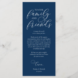 Modern flotta, Inställning av tackkort för Ställe, Program