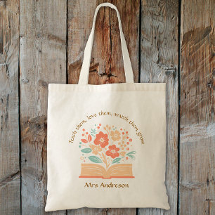 Modern Flower Bok Lacher Tack Gift Tygkasse