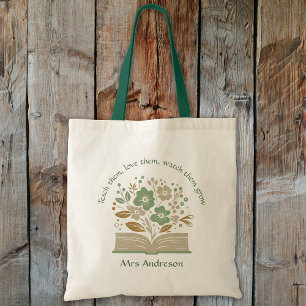 Modern Flower Bok Lacher Tack Gift Tygkasse