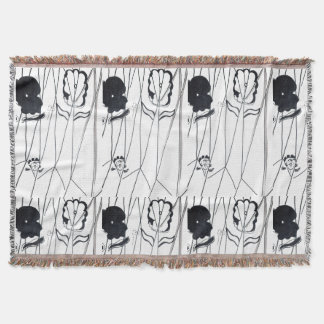 Modern flowers collection Throw Blanket Filt