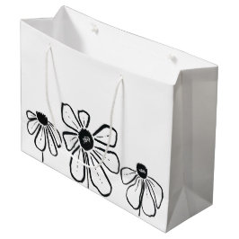 Modern Flowers Gift Bag