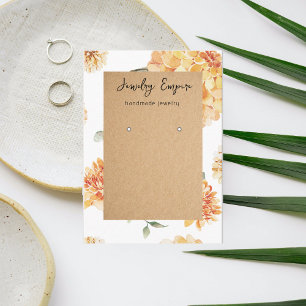 Modern Flowers Gult & Kraft Earning Holder Visitkort