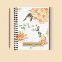 Modern Flowers Gult & Kraft Personlig Gift