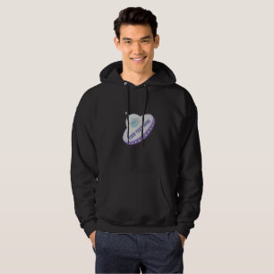 Modern flyande skål sweatshirt med luva